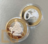 SEX EURO - KAMASUTRA Münze in SILBER & GOLD - # 08