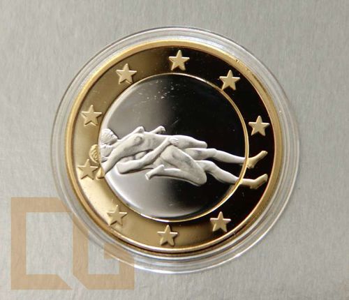 SEX EURO - KAMASUTRA Münze in SILBER & GOLD - # 18