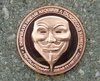 ANONYMUS Maske - Vendetta - Apokalypze Coin